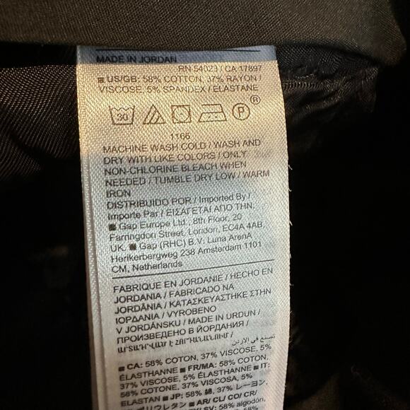 Banana Republic Straight Sloan Pant Black 2 Petite 754557 - Picture 8 of 12